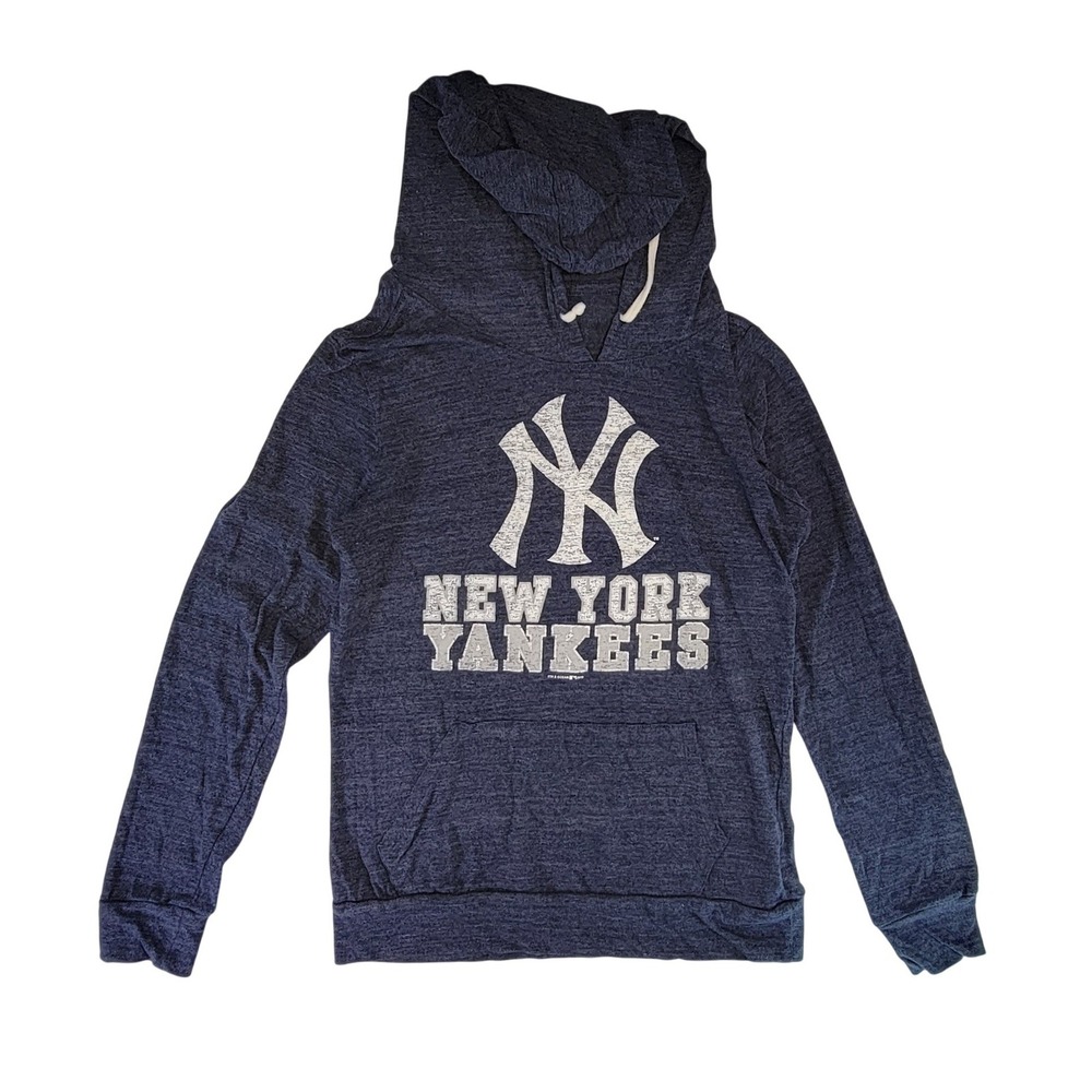 New Era New York Yankees Heathered Navy Blue Hoodie Sweatshirt Men's Size‎ S